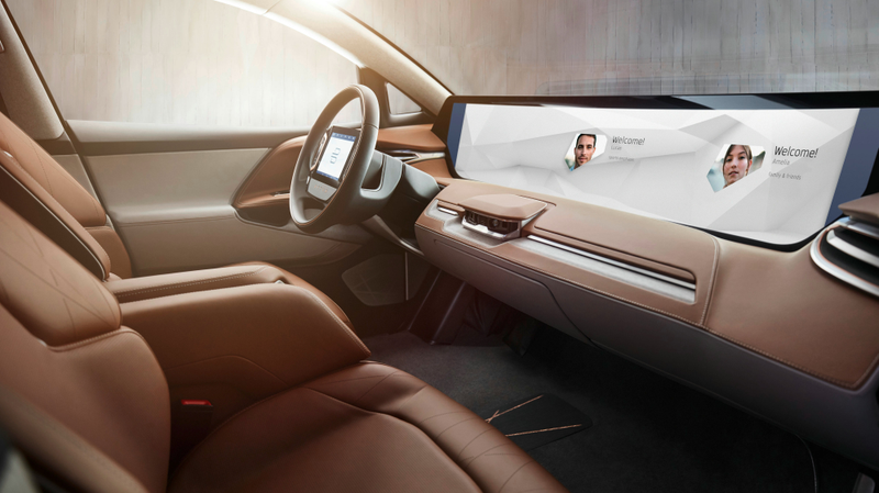 Illustration for article titled The Electric Byton K-Byte Comes With Big Promises And A Huge Dash Screen